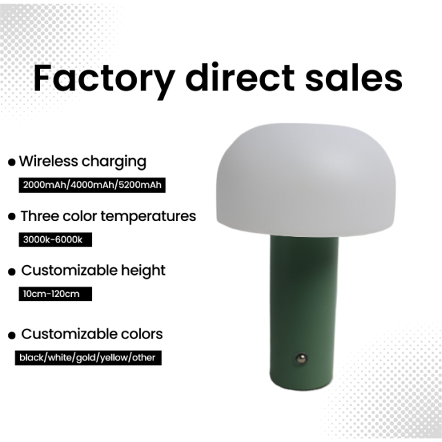 Baiyeco Table Lamp Commercial Lighting Supplier LED Mushroom Table Lamp