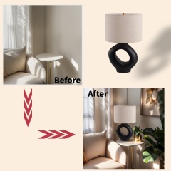 Baiyeco Light Pearl Style Wedding Table Lamp
