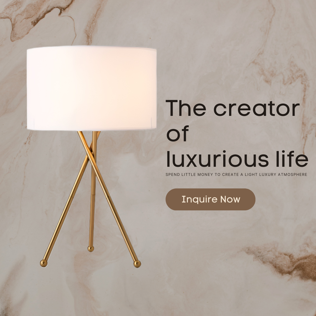 Baiyeco LED Bedside Table Lamps Iron+Fabric Lampshade