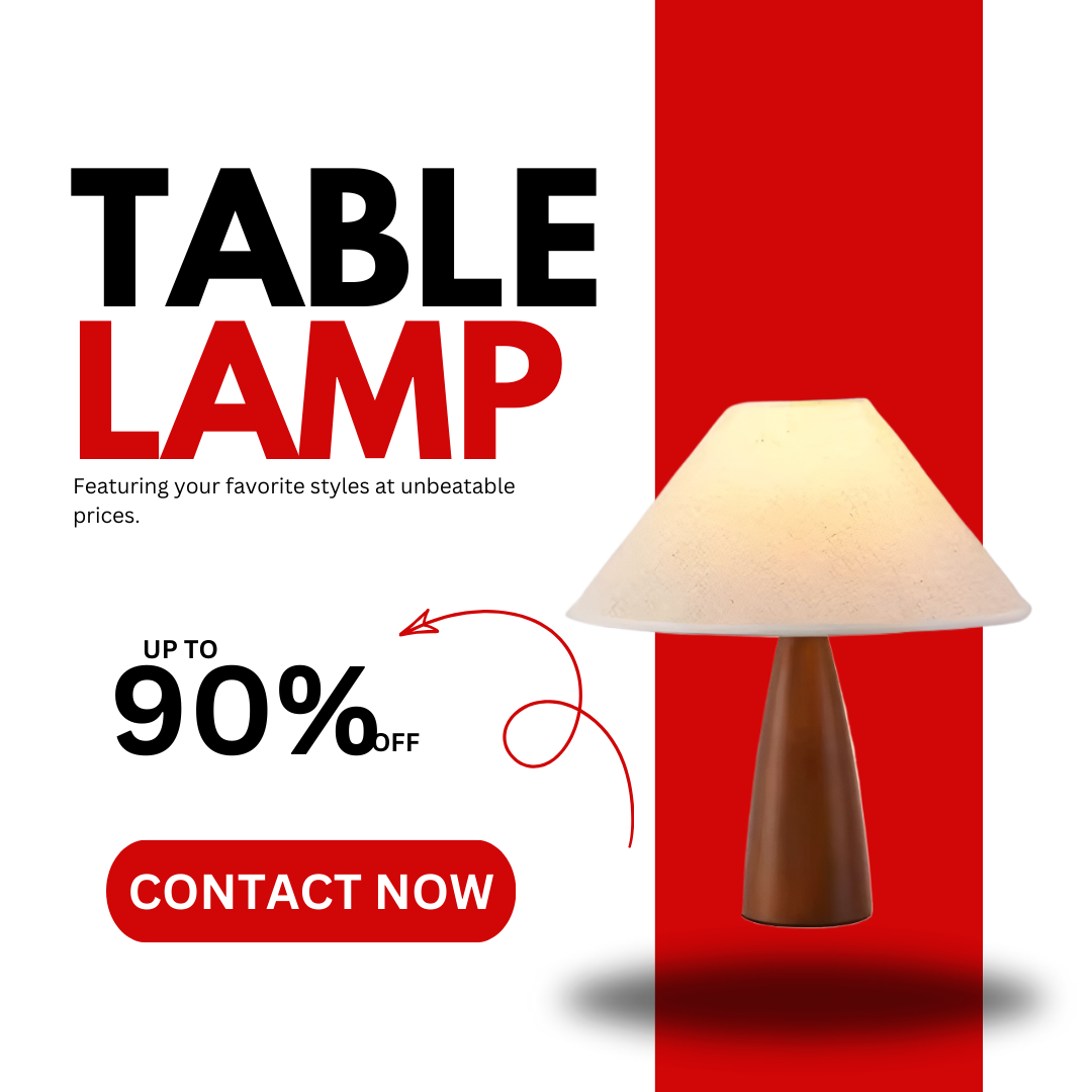 Baiyeco LED Art Deco Table Lamps Fabric Lampshade
