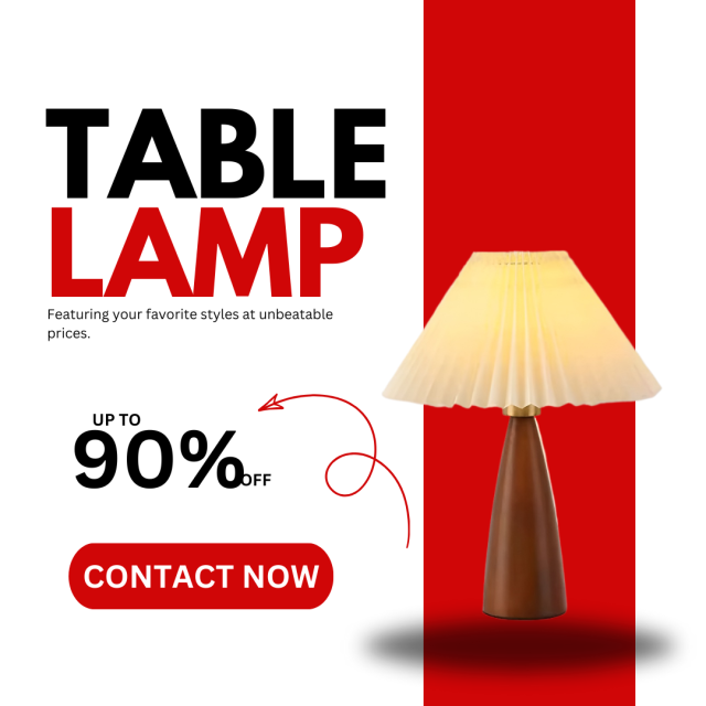 Baiyeco LED Art Deco Table Lamps Fabric Lampshade
