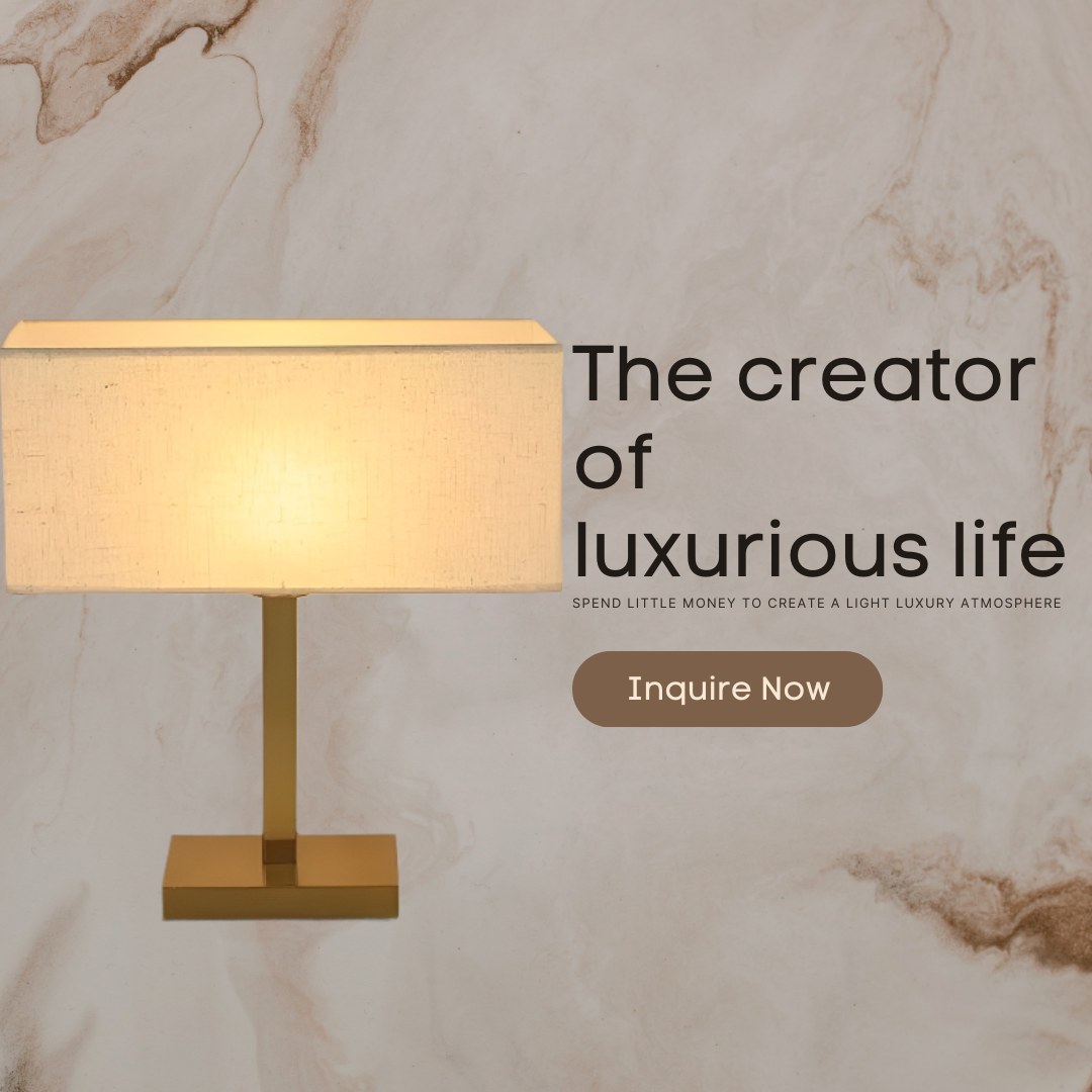 Baiyeco LED Living Room Table Lamps Iron+Fabric Lampshade