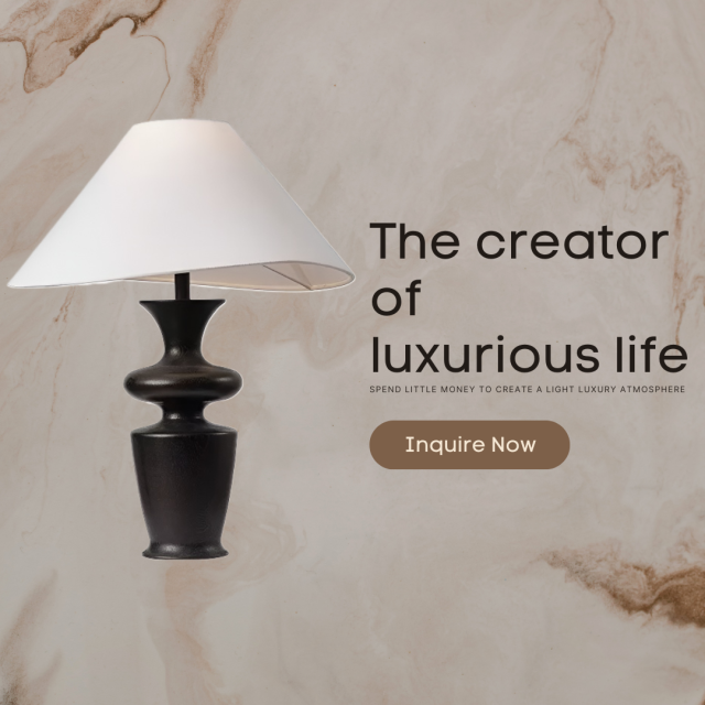 Baiyeco LED Shop Table Lamps Fabric Lampshade