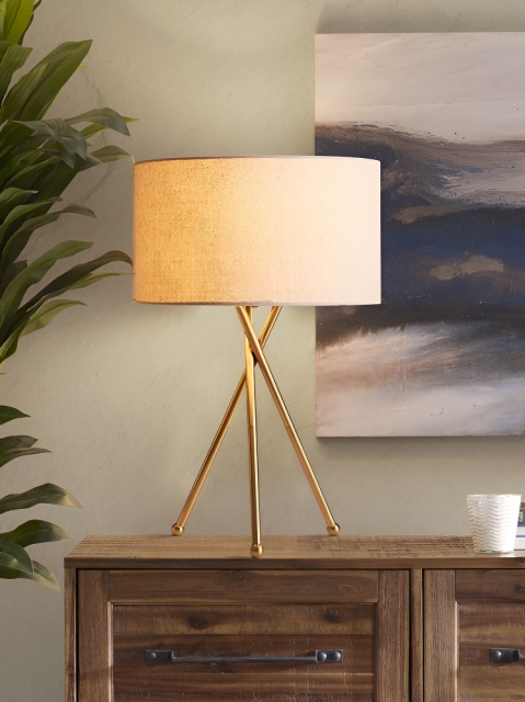 Baiyeco LED Bedside Table Lamps Iron+Fabric Lampshade