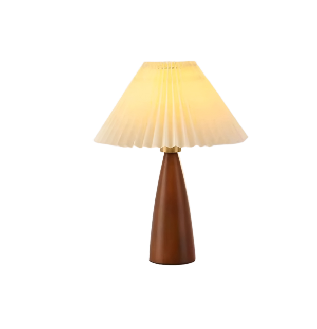 Baiyeco LED Art Deco Table Lamps Fabric Lampshade