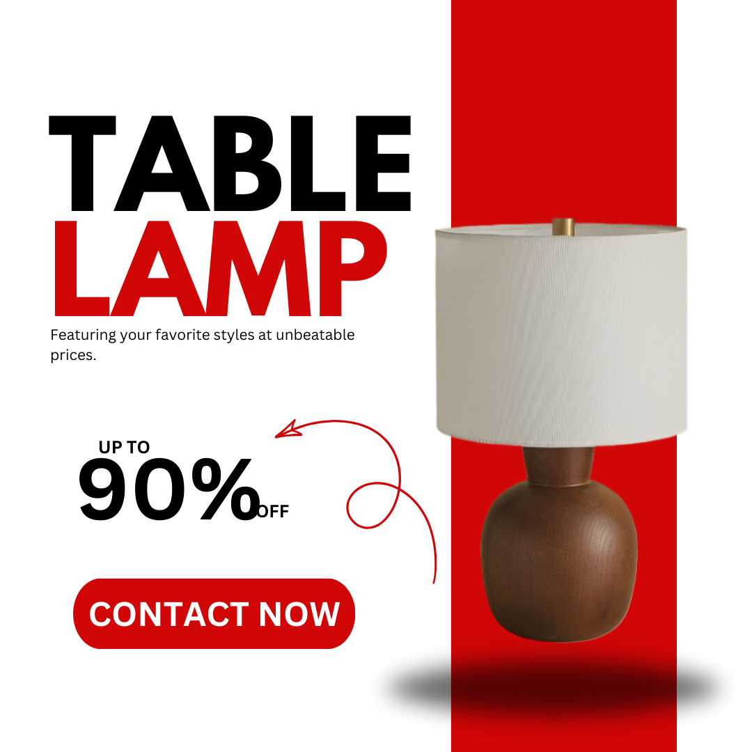 Baiyeco Architect Table Light - Universal Plug Wood Base Iron Arm Fabric Diffuser Bulb Required