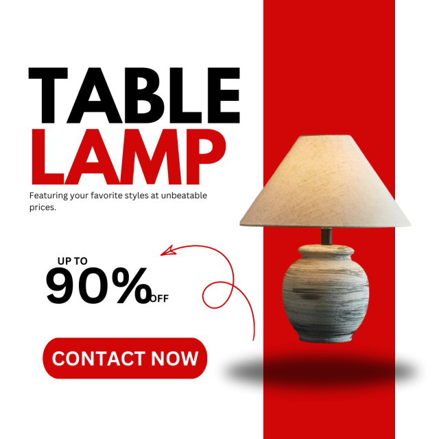 Baiyeco (Ceramic Collection) Table Lamp - Fabric Shade Bulb Light Ceramic Iron Base Universal Plug