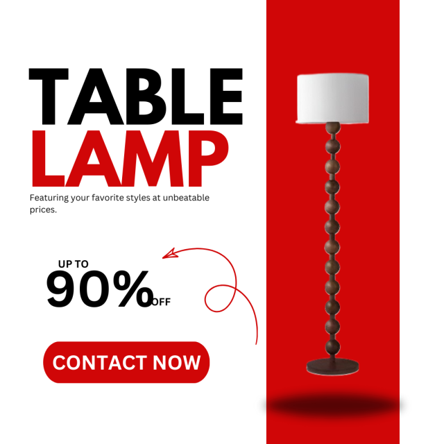 Baiyeco Modern Table Lamp - Iron Body Bulb Lighting Fabric Shade Plug-in Use