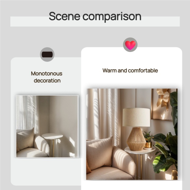 Lampe de bureau moderne Baiyeco - Cadre en fer enduit de poudre avec abat-jour en tissu Compatible avec les ampoules enfichables