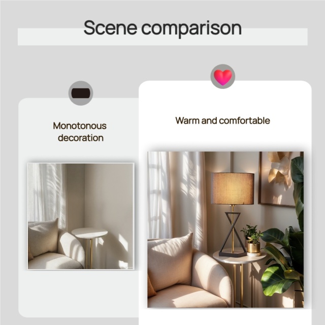 Lampe de chevet classique Baiyeco - Base en fer avec abat-jour en tissu finition électrolytique/pulvérisée Ampoule requise