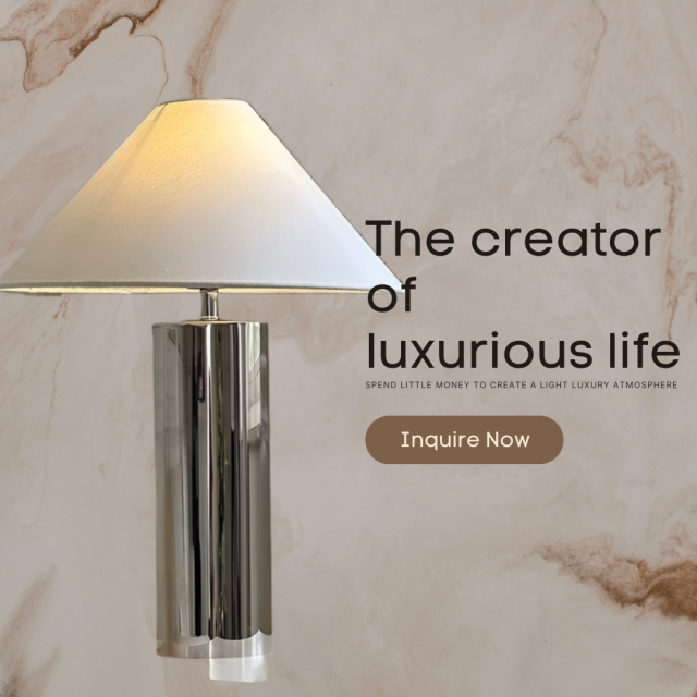 Baiyeco Minimalist Task Lamp - Plug-in Operation Bulb Light with Treated Iron & Textile Shade