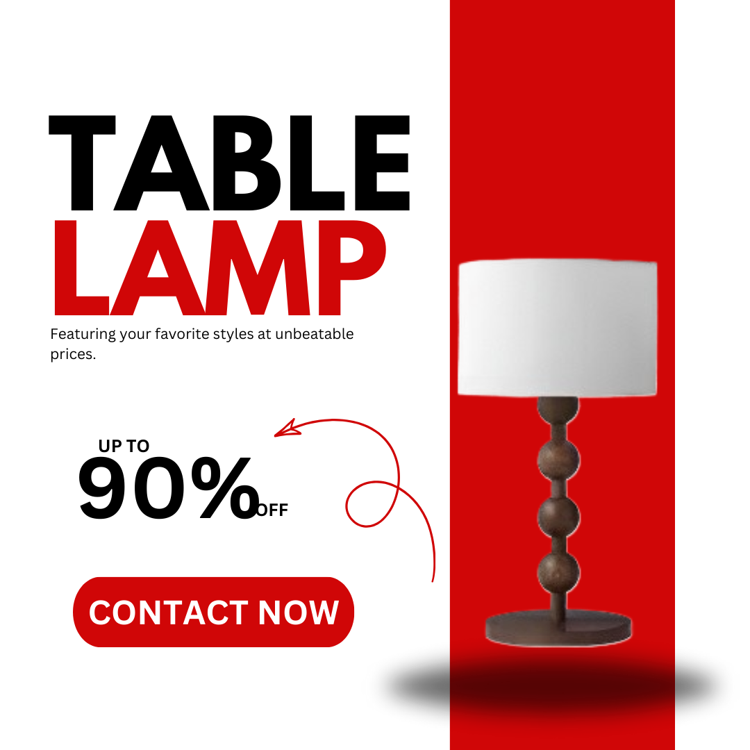 Baiyeco Industrial Table Light - Universal Plug-in Wood Metal Base Cloth Lampshade for Bulb