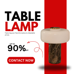 Baiyeco Contemporary Office Lamp - Marble Stability Fabric Diffuser Bulb Light Worldwide Plug-in