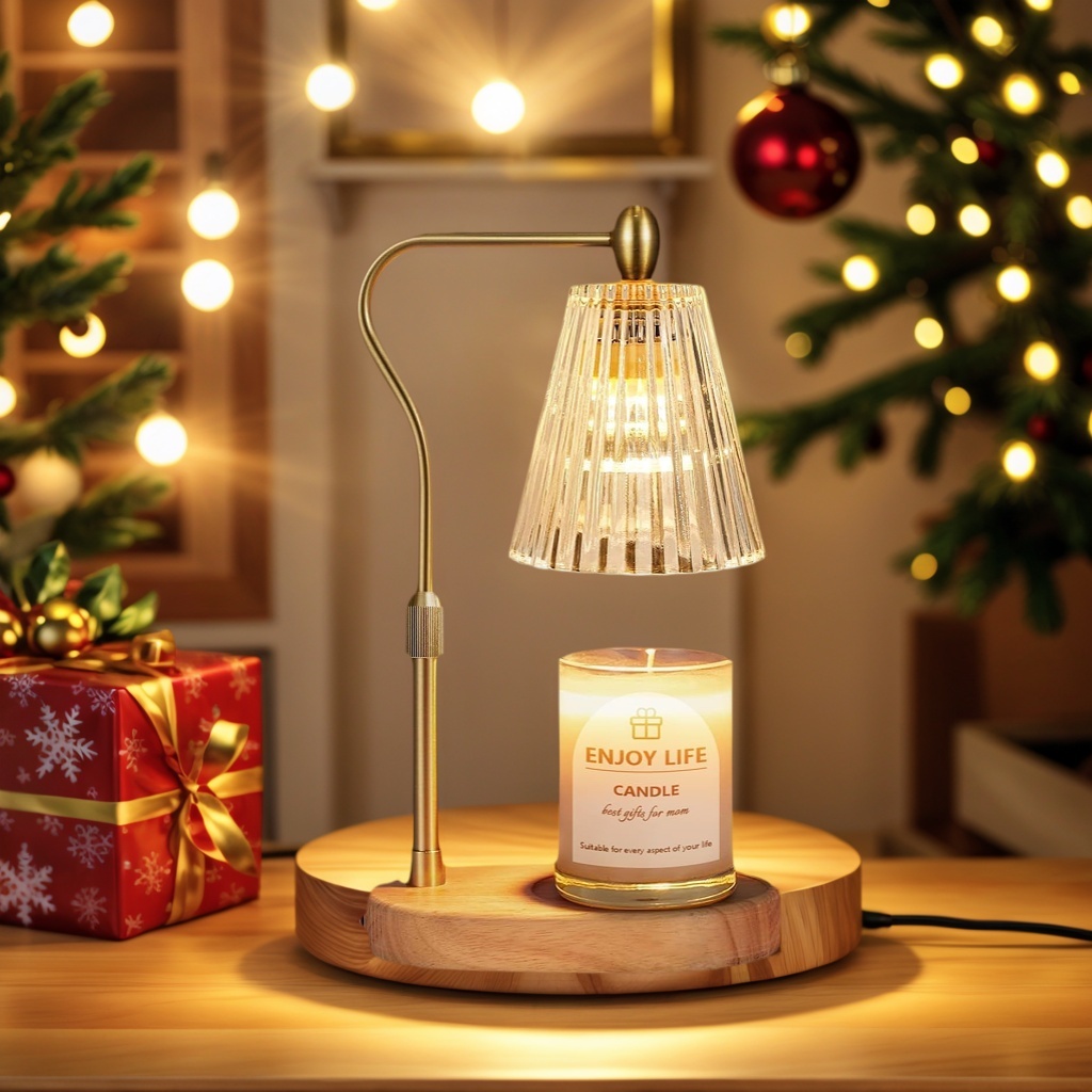 Baiyeco (Aroma Zen) Essential Oil Diffuser Lamp - Wood Base Glass Globe Bulb Light USB Powered