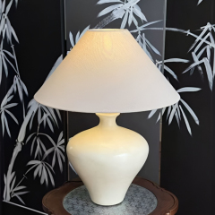 Baiyeco Ceramic Task Lamp - For Use with Bulb Fabric Shade Iron Details International Plug Adapter
