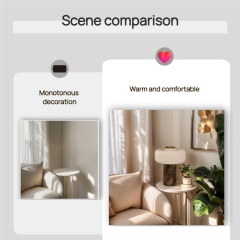 Baiyeco Contemporary Office Lamp - Marble Stability Fabric Diffuser Bulb Light Worldwide Plug-in