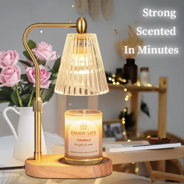 Baiyeco (Aroma Zen) Essential Oil Diffuser Lamp - Wood Base Glass Globe Bulb Light USB Powered