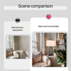 Baiyeco (Smart Charge) Desk Lamp - Dual Power Plug-in/USB-C Iron Base Bulb Light Touch Sensor Cloth Shade Worldwide Use