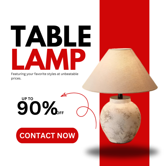 Baiyeco Modern Desk Lamp - Ceramic & Iron Construction with Cloth Shade Bulb Light Worldwide Voltage