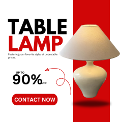 Baiyeco Ceramic Task Lamp - For Use with Bulb Fabric Shade Iron Details International Plug Adapter