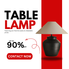Baiyeco (Classic Collection) Table Light - Universal Plug Ceramic Iron Hybrid Design Linen Shade
