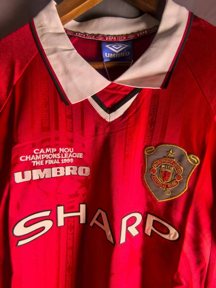 98-99 Manchester United Champions League Long Sleeves