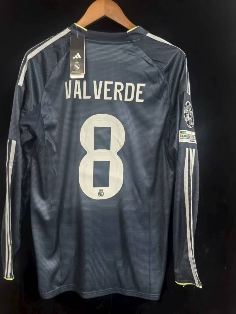 25-26 Real Madrid away  Long sleeves