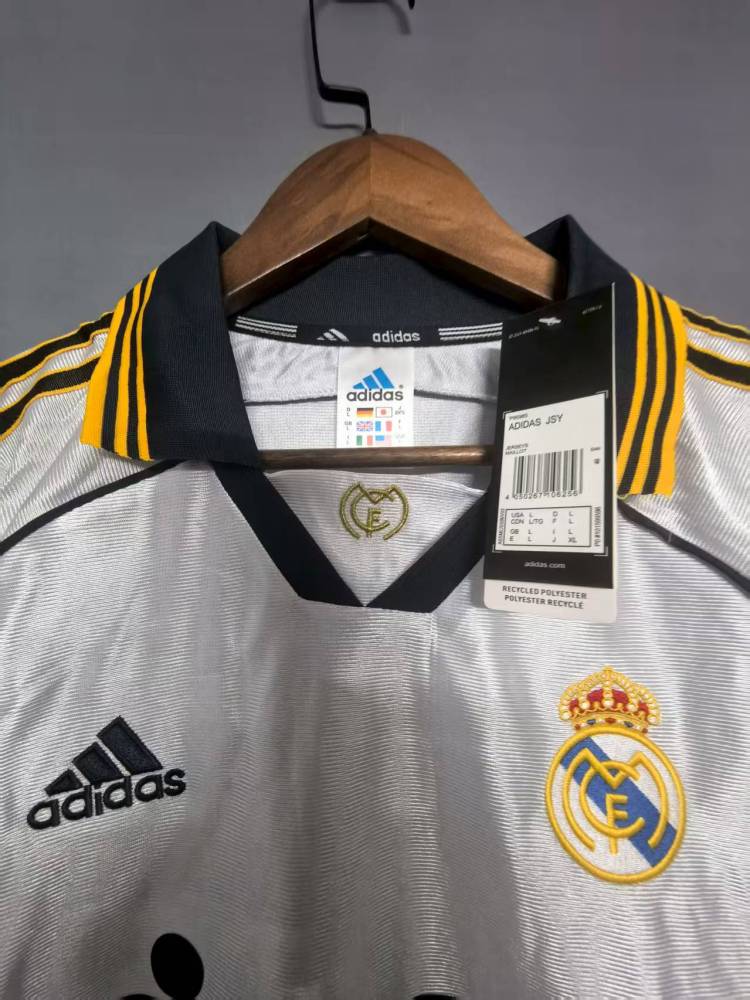 98-00 Real Madrid home long sleeves