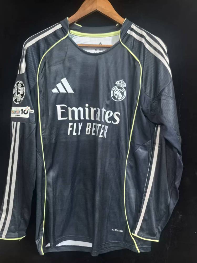 25-26 Real Madrid away  Long sleeves