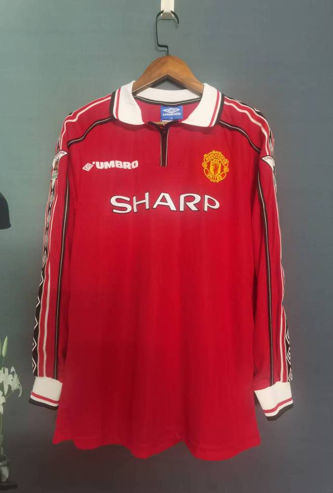 98-99 Manchester United home long sleeves