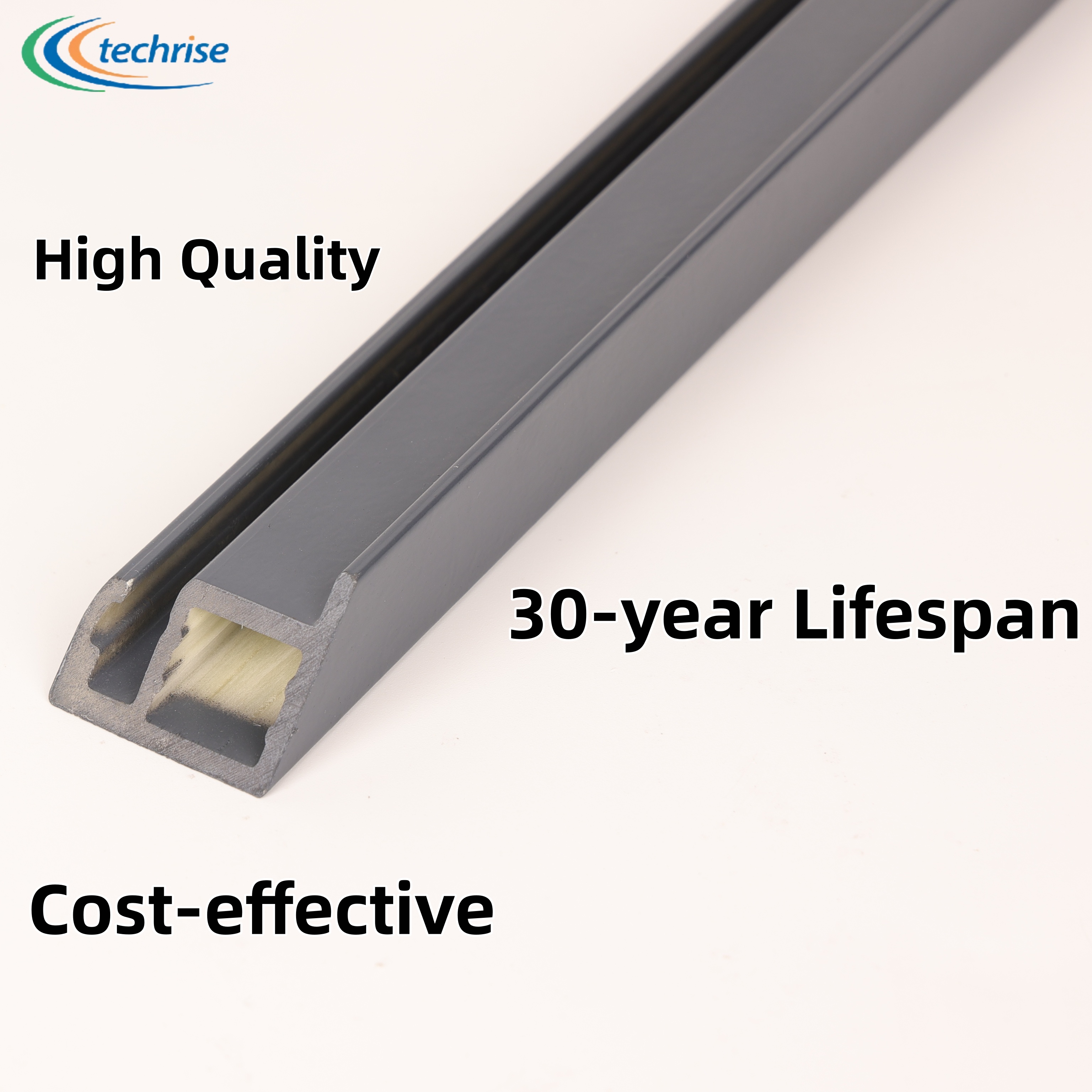 Factory Direct Sale Solar Panel Mounting Structure GFRP Bracket Roof Solar Mounting Rail