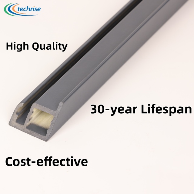 Factory Direct Sale Solar Panel Mounting Structure GFRP Bracket Roof Solar Mounting Rail