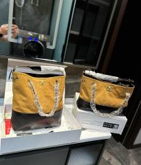 Yellow stitching black