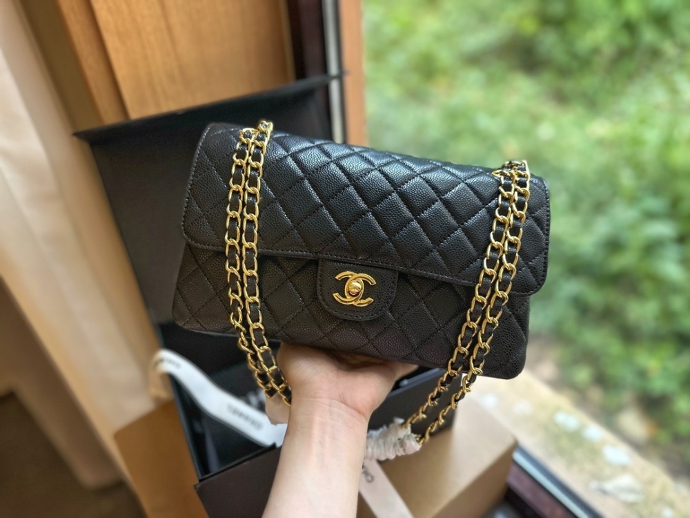 Chanel CF caviar gold hardware