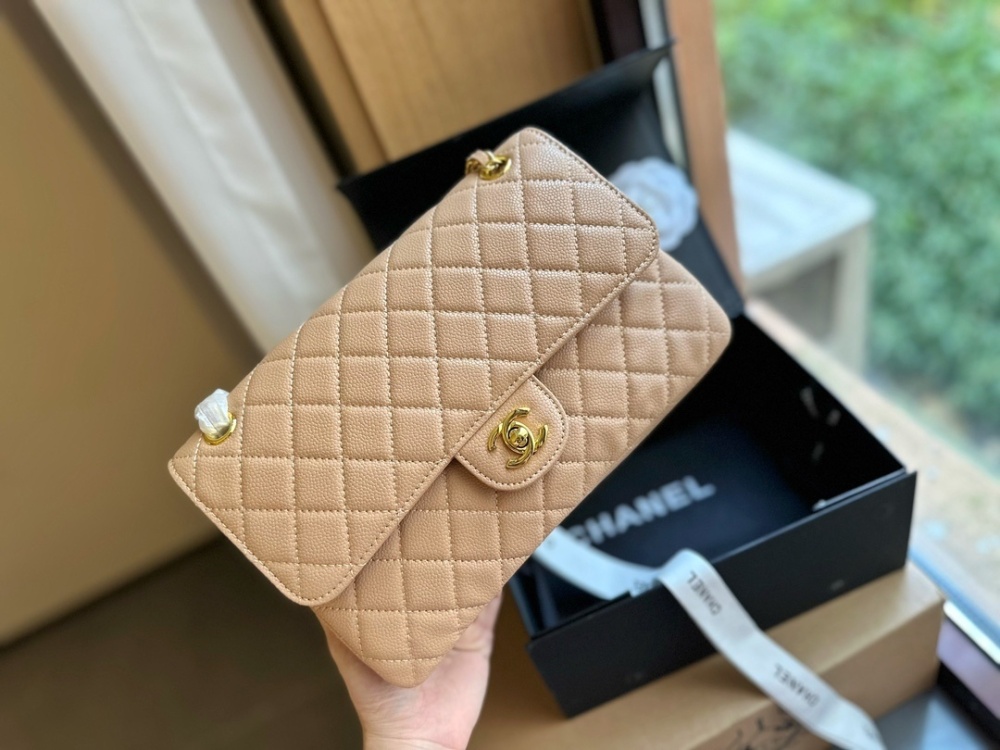 Chanel CF caviar gold hardware