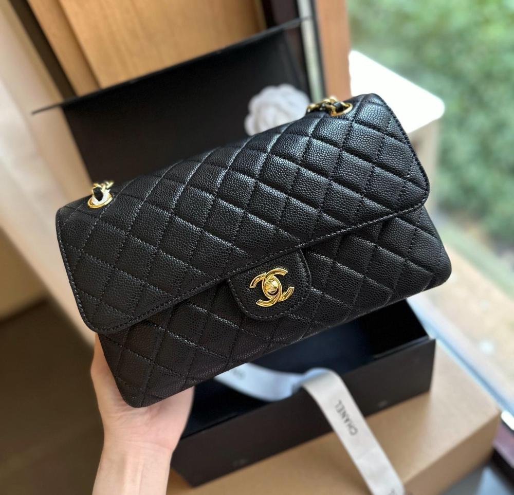 Chanel CF caviar gold hardware