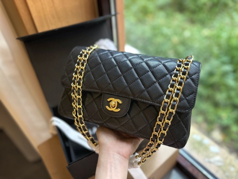 Chanel CF caviar gold hardware