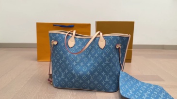 LV Denim neverfull