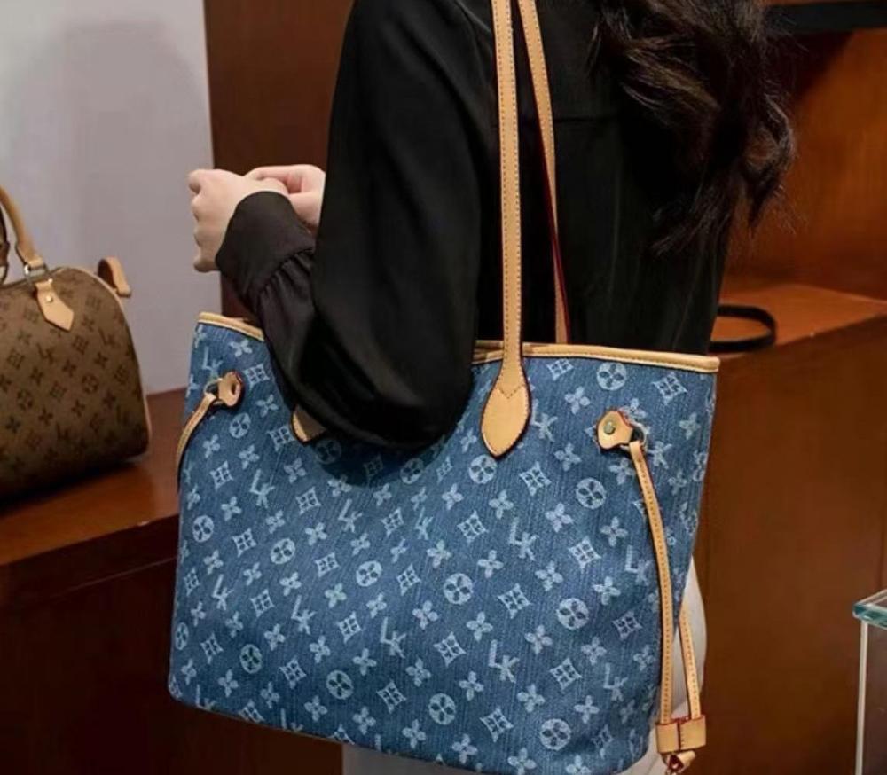 LV Denim neverfull