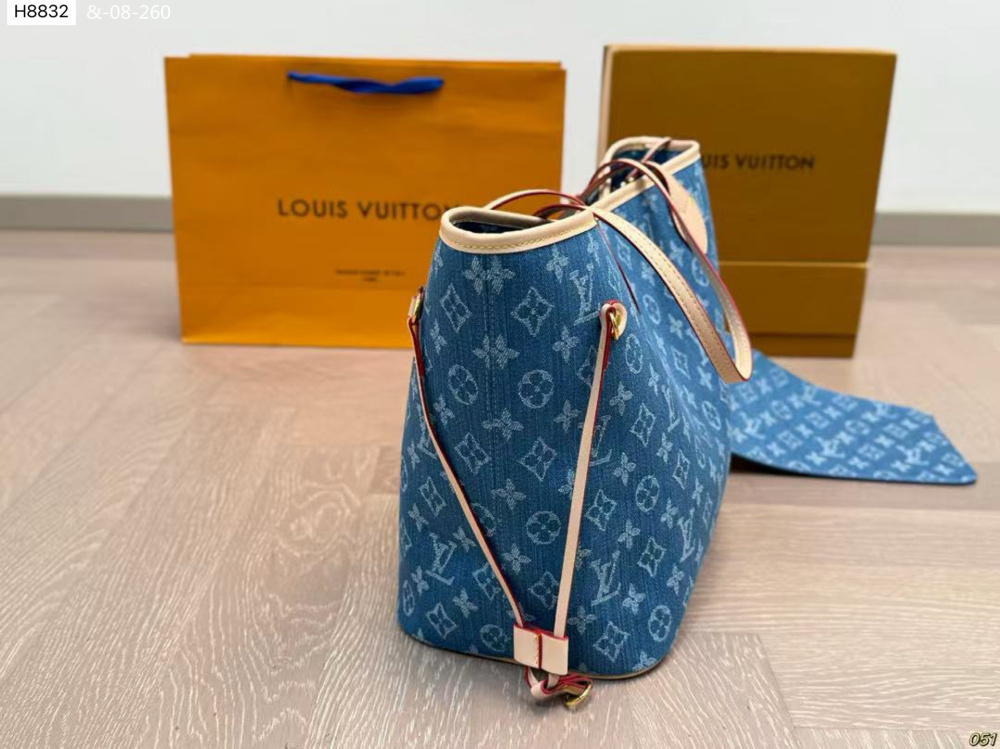LV Denim neverfull