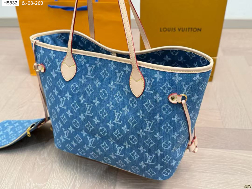 LV Denim neverfull