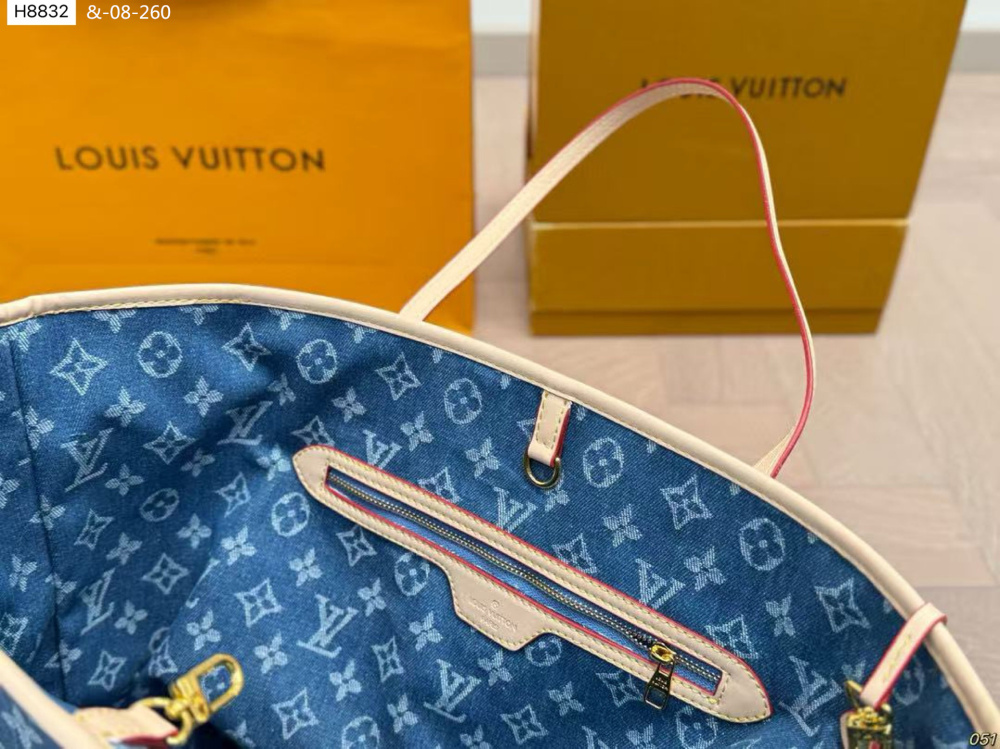 LV Denim neverfull