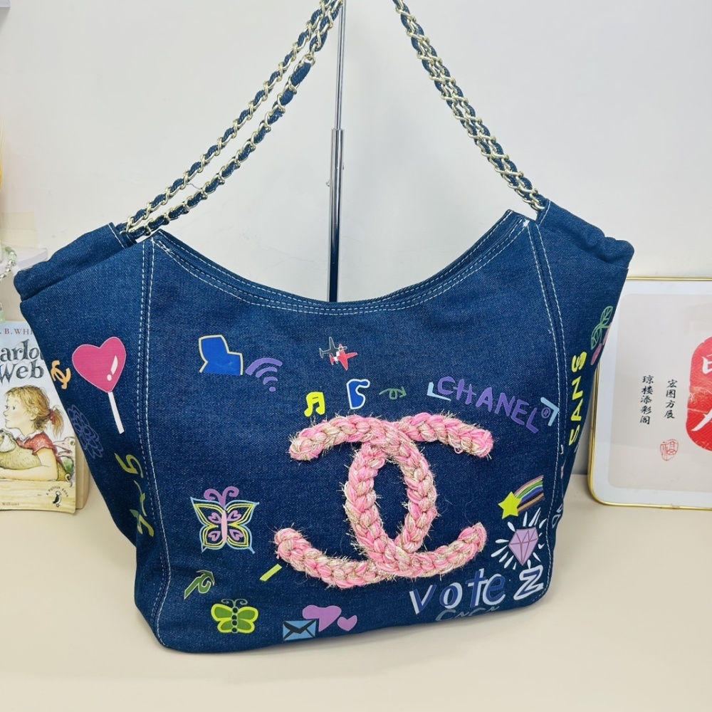 Chanel denim tote