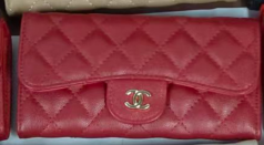 Chanel red wallet