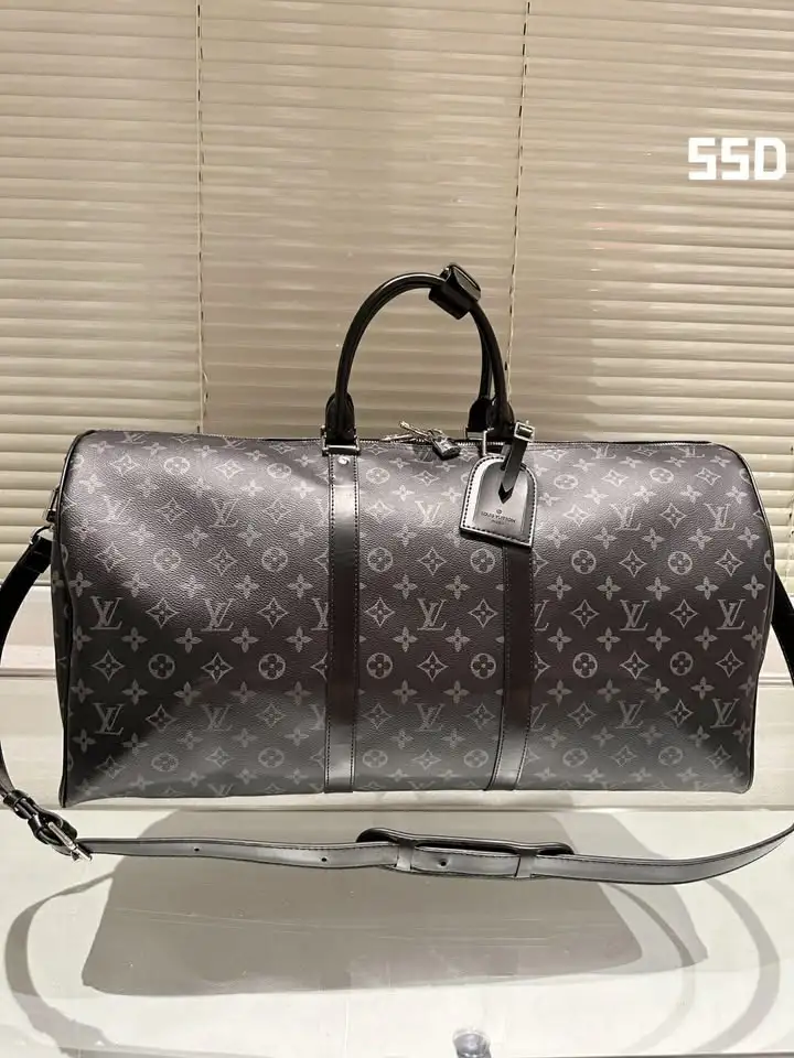 LV black keepall bag