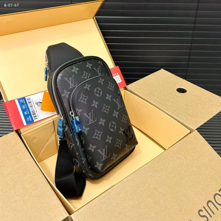 LV black bumbag