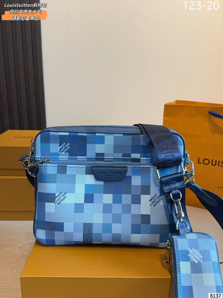 LV Checkered 3-in-1 Crossbody Bag