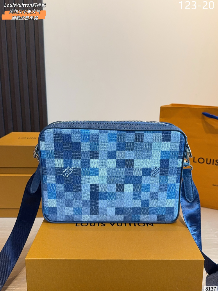 LV Checkered 3-in-1 Crossbody Bag