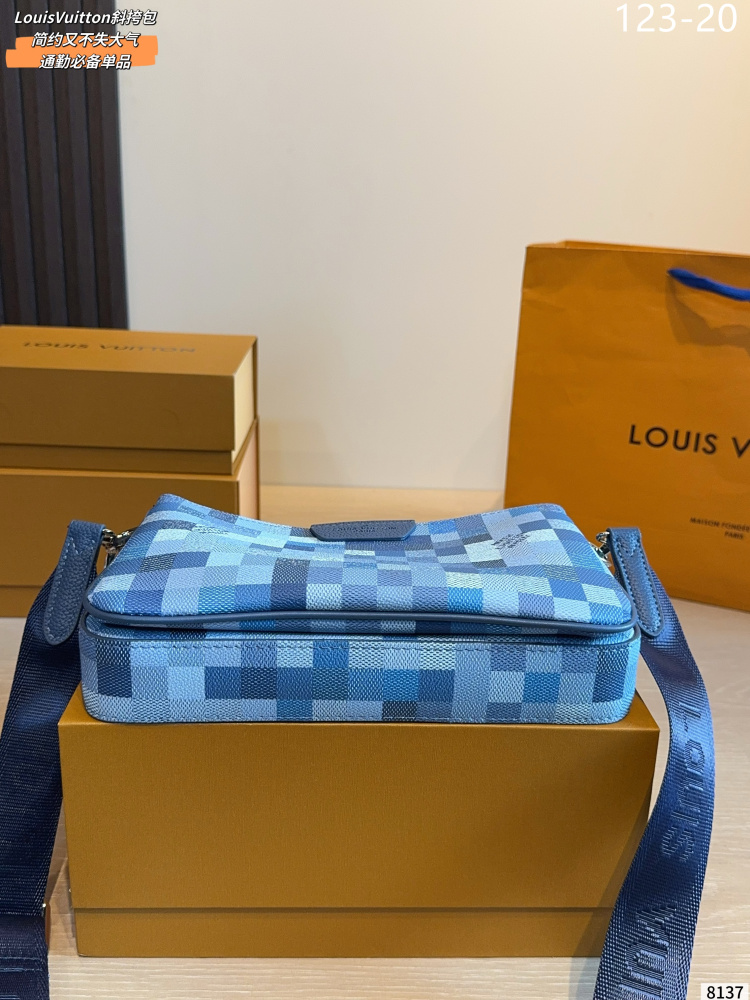 LV Checkered 3-in-1 Crossbody Bag