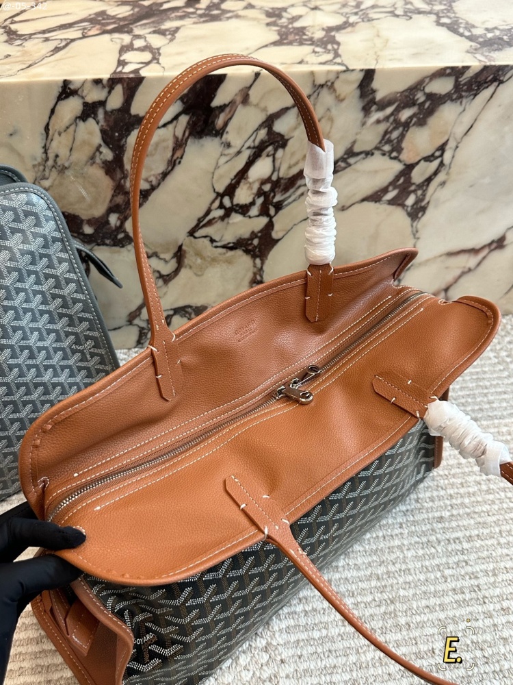 Goyard brown tote bag